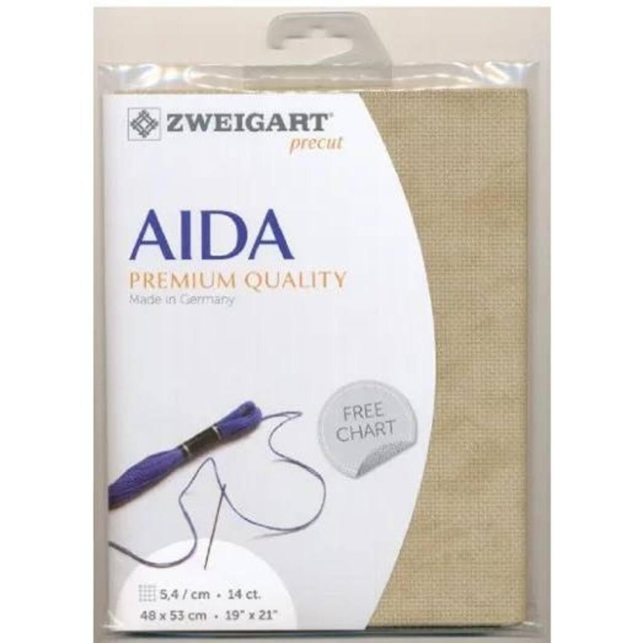 Zweigart® Stern-Aida 14 Count Vintage Country Mocha Precut Fabric